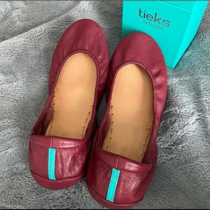 Burgundy Tieks - EUC Size 8